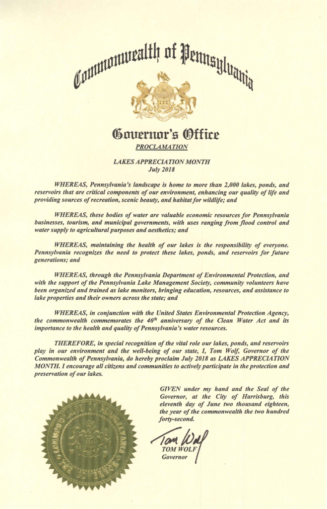 How to Get a Lakes Appreciation Month Proclamation – North American ...